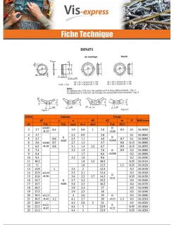 Circlip Extèrieur Acier brut Sur arbre Diamètre 14 - 1000 pièces^Vis Express