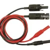 CIH7250 Set de cordons de mesure MC4 MC mâle et femelle vers fiche 4 mm, 1 m, rouge et noir-Cliff Outlet