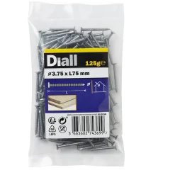 Clous à tige annelée 3,75x75 mm - sachet de 125g^Diall New