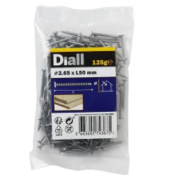 Clous à tige annelée 2,65x50 mm - sachet de 125g^Diall Discount