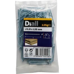 Clous à tête bombée en acier zingués 1,8x35 - 125g-Diall Sale