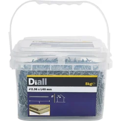 Clous à tête d'homme ronde en acier galvanisé 2,36x40 - 5kg-Diall Hot