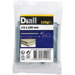 Clous à tête plate en acier galvanisé 3x60 - 125g^Diall Discount