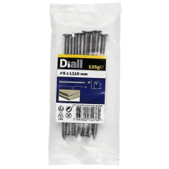 Clous à tête plate en acier galvanisé 5x110 - 125g-Diall Discount