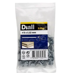 Clous à tête plate en acier galvanisé 3x12 - 125g-Diall Outlet