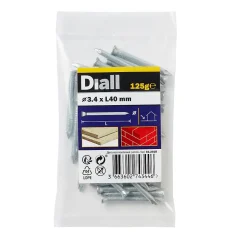 Clous de maçon en acier galvanisé 3,4x40 - 125g^Diall Hot