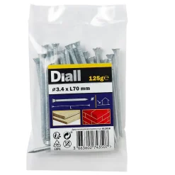 Clous de maçon en acier galvanisé 3,4x70 - 125g-Diall Best