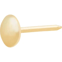 Clous tapissiers en acier plaqués en laiton 8 x 17 mm - 50 pièces^Diall New