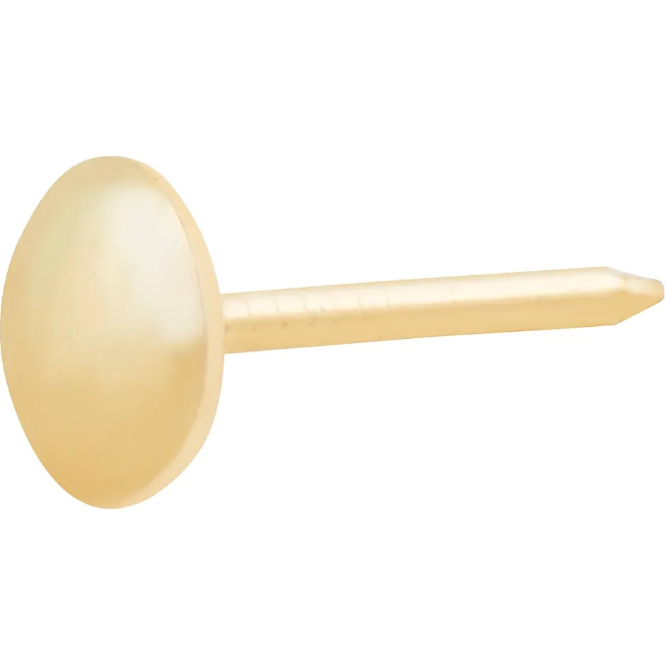 Clous tapissiers en acier plaqués en laiton 8 x 17 mm - 50 pièces^Diall New