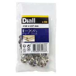 Clous tapissiers nickelés - 50 pièces-Diall New