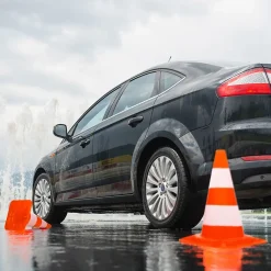 Cônes de signalisation routière cône de chantier orange blanc 47 cm 4 pièces-ECD Germany Outlet