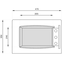 Coffre fort électronique GMT/5P - Grand format 47L^Technomax Clearance