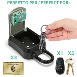 Coffre-fort à clés. Modèle de base avec cadenas. Gris^Ironguard Outlet