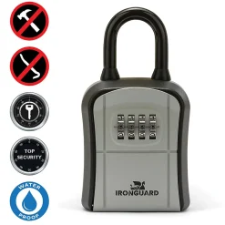 Coffre-fort à clés. Modèle de base avec cadenas. Gris^Ironguard Outlet