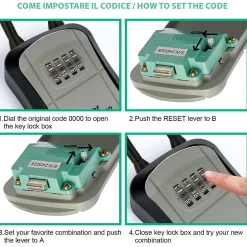 Coffre-fort à clés. Modèle de base avec cadenas. Gris^Ironguard Outlet