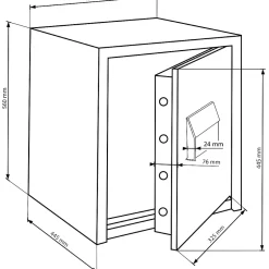 Coffre-fort CL 440 K - 50 L-Burg-Wachter Hot
