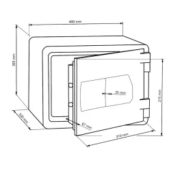 Coffre-fort ignifugé FP 44 E^Burg-Wachter Clearance