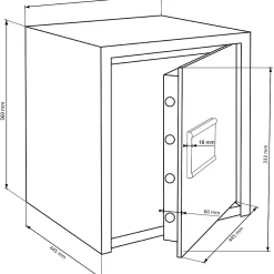 Coffre-fort M 540 E - 28 L^Burg-Wachter
