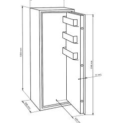 Coffre-fort ranger N 7 S - 130 L-Burg-Wachter Online