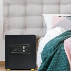 Coffre-fort de Sécurité avec Serrure à Combinaison, étagère et Système d'Alarme, avec Fonction Anti-indiscrétion, 36X31X41 CM-Giantex Best