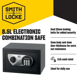 Coffre-fort électronique - 8.5L^Smith & Locke Discount