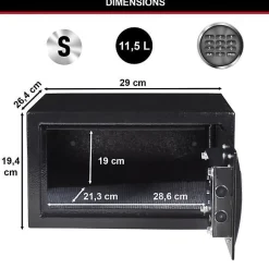 Coffre-fort X041ML 11L - Serrure Electronique - Idéal pour Bijoux, Papiers d'Identite-Master Lock Discount