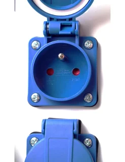 Coffret De Chantier 5 Prises 63a 400v Sur Pied-Carré Rouge Clearance