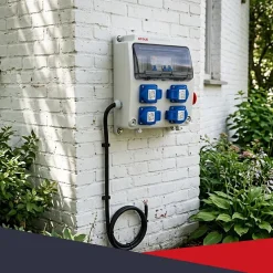 Coffret de Chantier Monophasé 230V - 4 Prises NF 2P+T - 16A - 9 Modules - Coffret Électrique avec câble-Atole Best