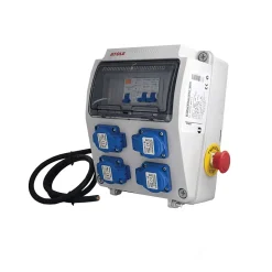 Coffret de Chantier Monophasé 230V - 4 Prises NF 2P+T - 16A - 9 Modules - Coffret Électrique avec câble-Atole Best