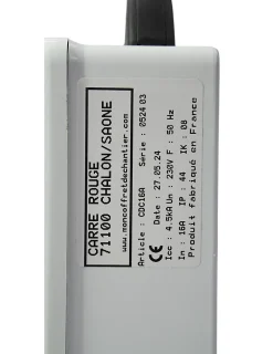 Coffret de chantier monophasé avec arrêt d'urgence-Carré Rouge