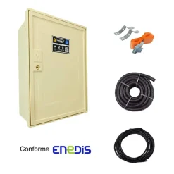 Coffret de chantier triphasé 18/36 kW - pack complet raccordement AIR 15 mètres conforme ENEDIS pour branchement provisoire^Tecko Sale