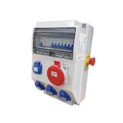 Coffret de Chantier Triphasé 440V - 4P+N+T - IP44 IK08 - 32A - Coffret Électrique^Atole Discount