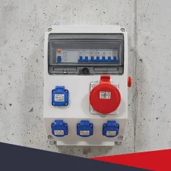 Coffret de Chantier Triphasé 440V - 4P+N+T - IP44 IK08 - 32A - Coffret Électrique^Atole Discount