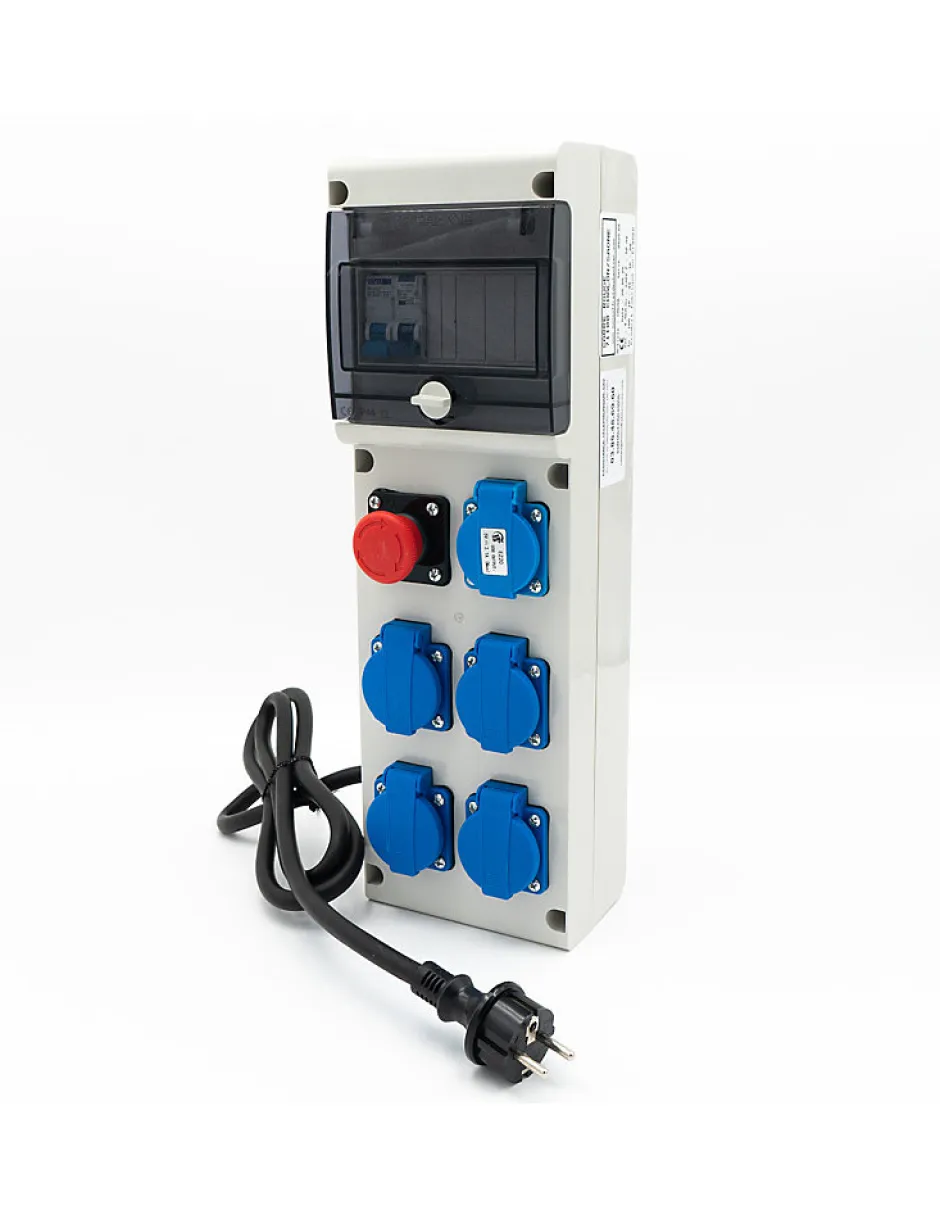 Coffret De Distribution Sur Prises 230v Avec Sortie Usb-Carré Rouge Discount