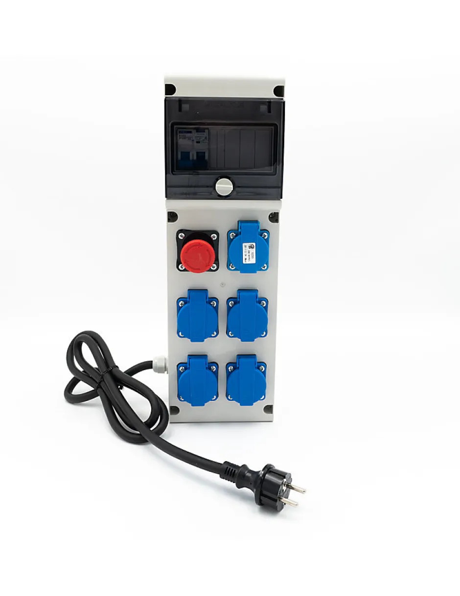 Coffret De Distribution Sur Prises 230v Avec Sortie Usb-Carré Rouge Discount