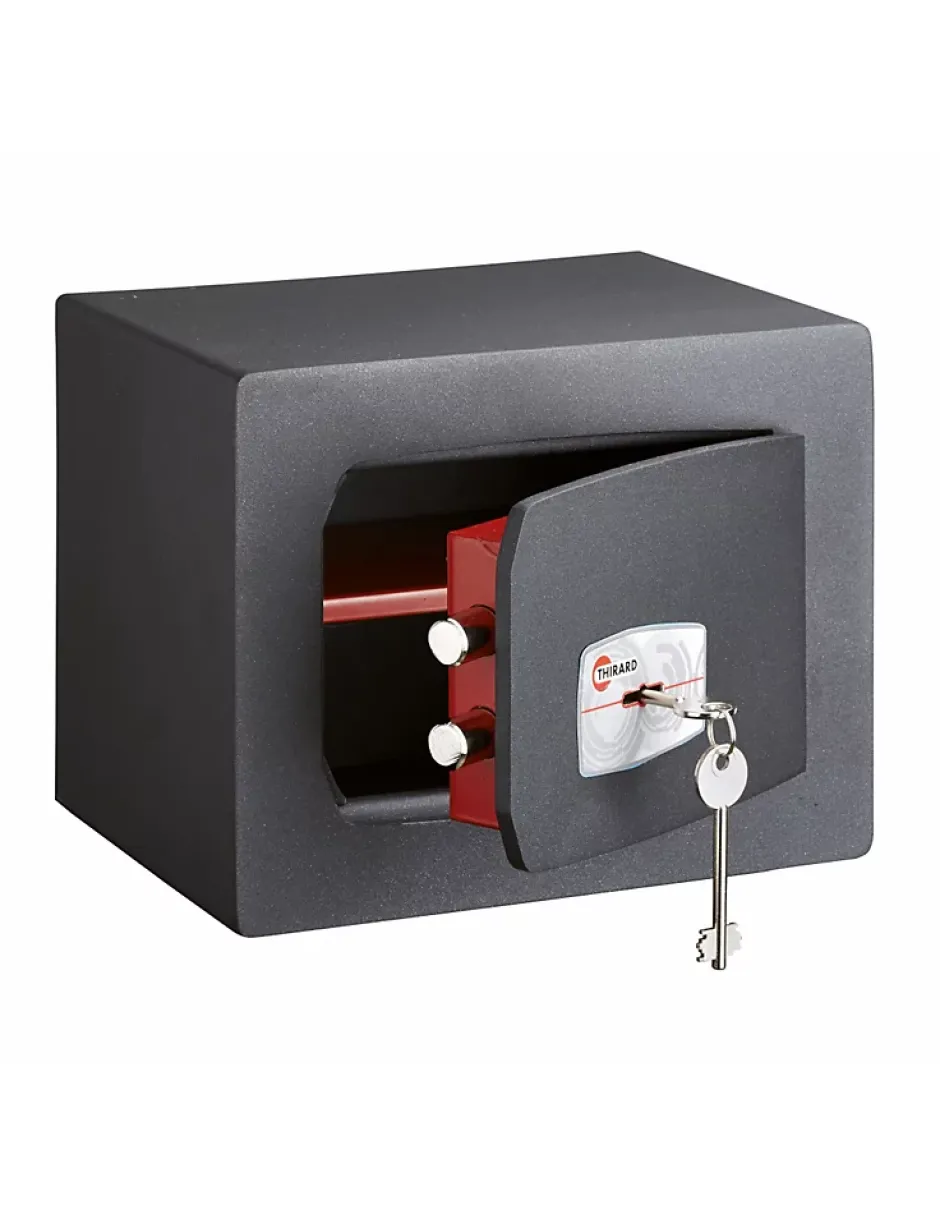 Coffret de sécurité à poser Frontenac, fermeture par clé, 2 pênes, 8.5L --Thirard Discount