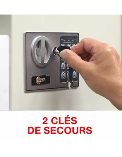 Coffret de sécurité à poser Vincennes, fermeture électronique à code, 2 pênes, 53L --Thirard Outlet