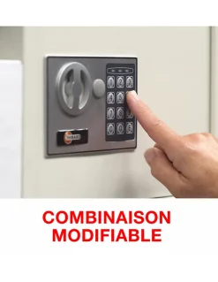 Coffret de sécurité à poser Vincennes, fermeture électronique à code, 2 pênes, 53L --Thirard Outlet