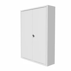 Coffret d'habillage en acier avec clé pour tableaux électriques double - H 54 x L 58,5 x P 16 cm - Réf. RCH2T316GSS-Atole Outlet