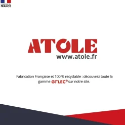 Coffret d'habillage 13 modules en acier blanc avec serrure à clef - H 920 x L 340 x P 140 mm - Réf. RCH400GSS^Atole Discount