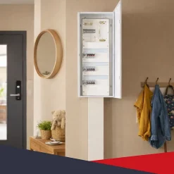 Coffret d'habillage 13 modules en acier blanc pour tableaux éléctriques - H 1040 x L 340 x P 140 mm - Réf. RCH500-Atole New