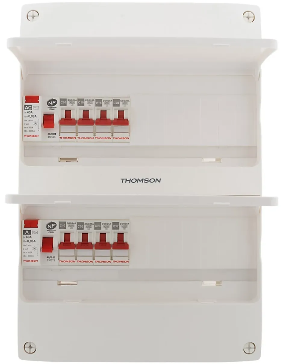 Coffret électrique 2 rangées 26 modules T1/T2 Thomson^ New