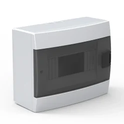 Coffret électrique en saillie 8 modules Tableau électrique nu blanc fumé, 215,5 x 173,5 x 104,5 mm, HOROZ^Horoz Electric New