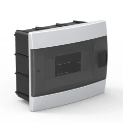 Coffret électrique encastré 8 modules Tableau électrique nu blanc fumé, 215,5 x 173,5 x 104,5 mm, HOROZ^Horoz Electric