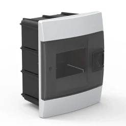 Coffret électrique encastré 4 modules Tableau électrique nu blanc fumé, 140 x 173 x 104 mm, HOROZ^Horoz Electric