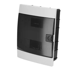 Coffret électrique encastré 16 modules Tableau électrique nu blanc fumé, 215 x 290,5 x 110 mm, HOROZ^Horoz Electric Discount