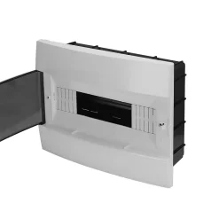 Coffret électrique encastré 12 modules Tableau électrique nu blanc fumé, 285 x 223 x 110 mm, HOROZ^Horoz Electric Best