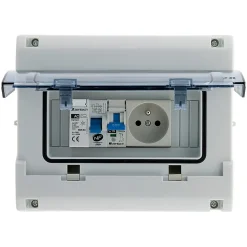 Coffret électrique IP65 8 modules + accessoires^Zenitech Online