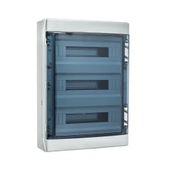 Coffret électrique étanche Pour L'extérieur Ip65 - 3 Rangées De 18 Modules - Hxlxp 586x418x148mm Ecology-Ide Hot