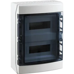 Coffret électrique étanche Pour L'extérieur Ip65 - 2 Rangées De 12 Modules - Hxlxp 436x310x148mm Ecology-Ide Online